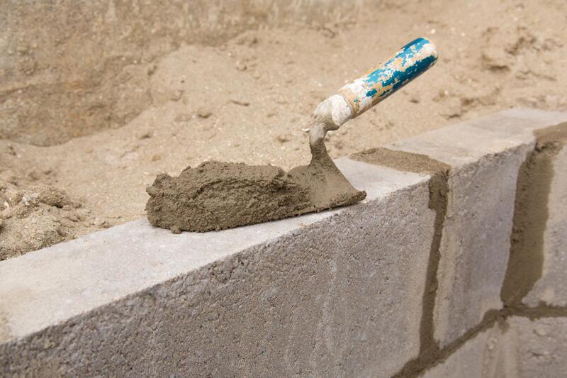 a tool with some cement